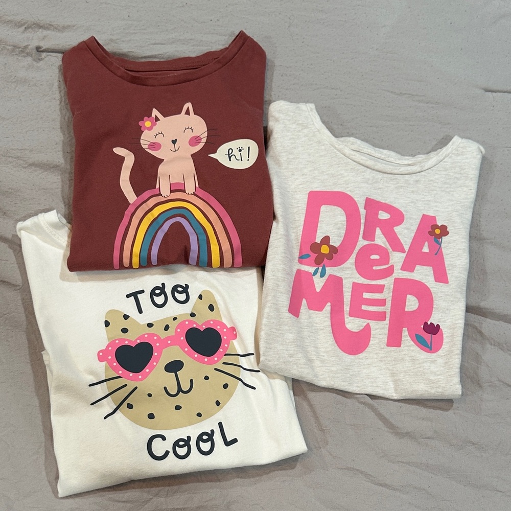 Garanimals Kids Tops - Cat, Rainbow, and Dreamer Designs